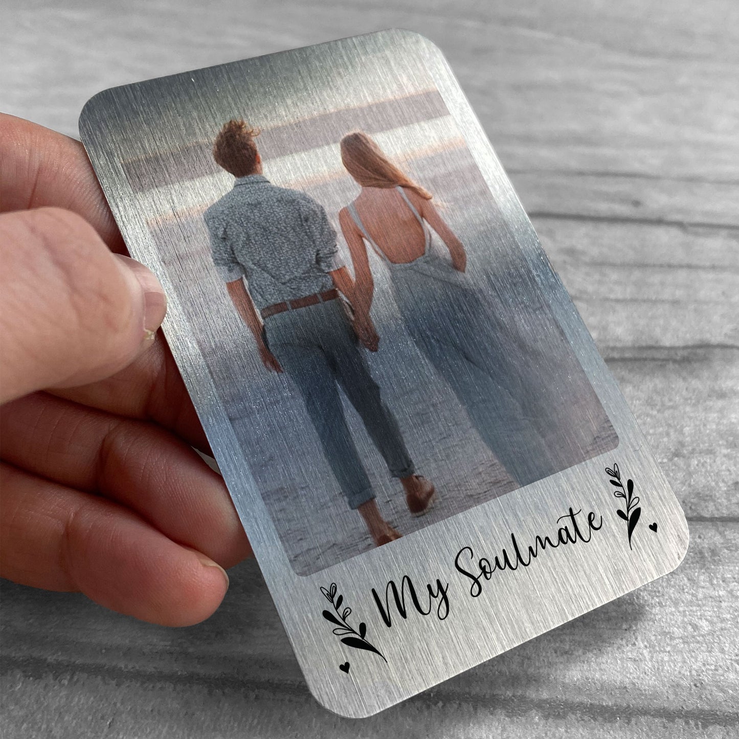 My Soulmate Gift Personalised Wallet Insert Husband Wife Him Her