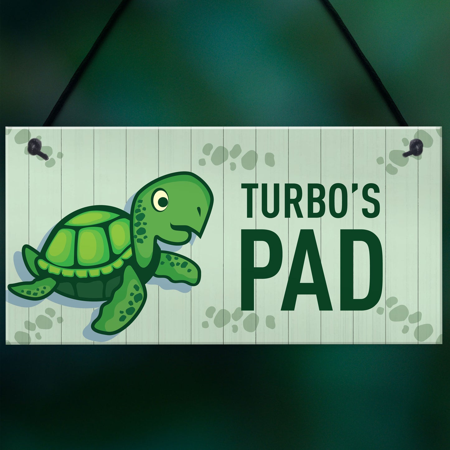 Turtoise Sign For Home PERSONALISED Pet Sign Turtle Sign