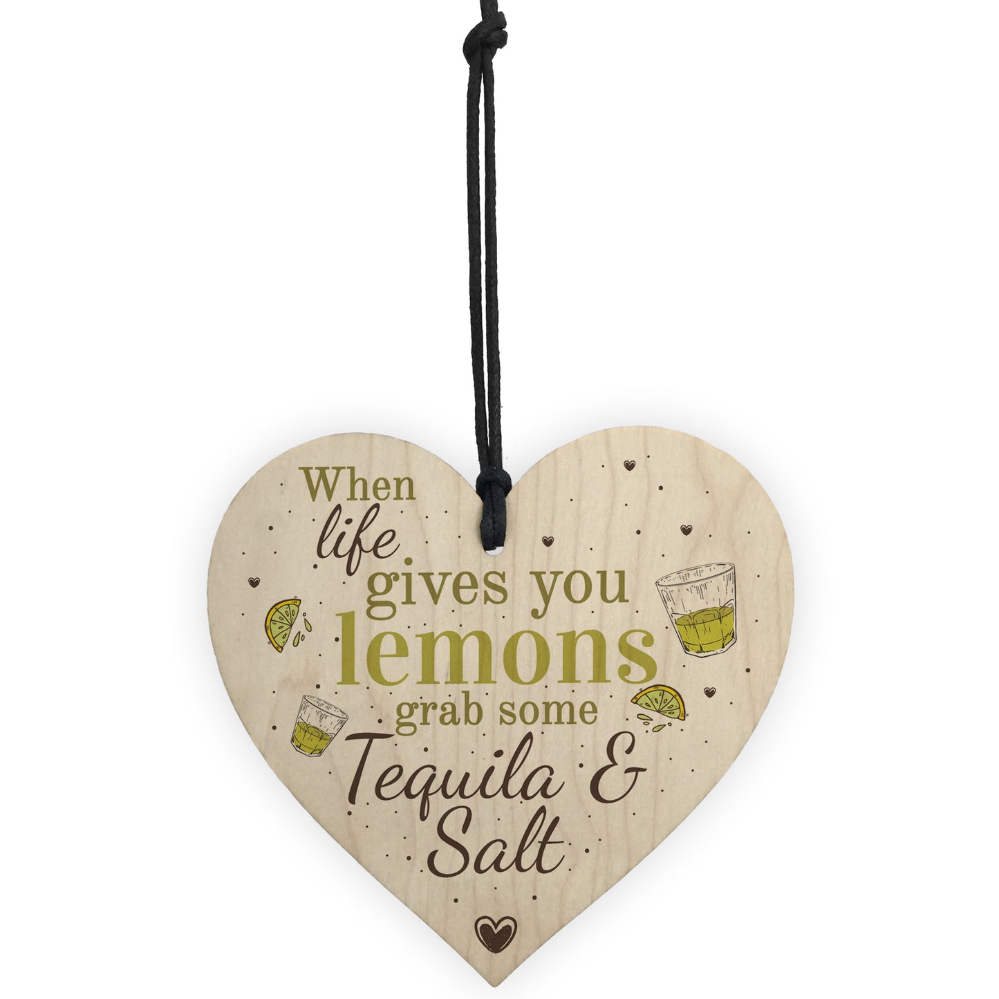 Tequila Funny Pub Friendship Alcohol Gift Wooden Plaque Garden