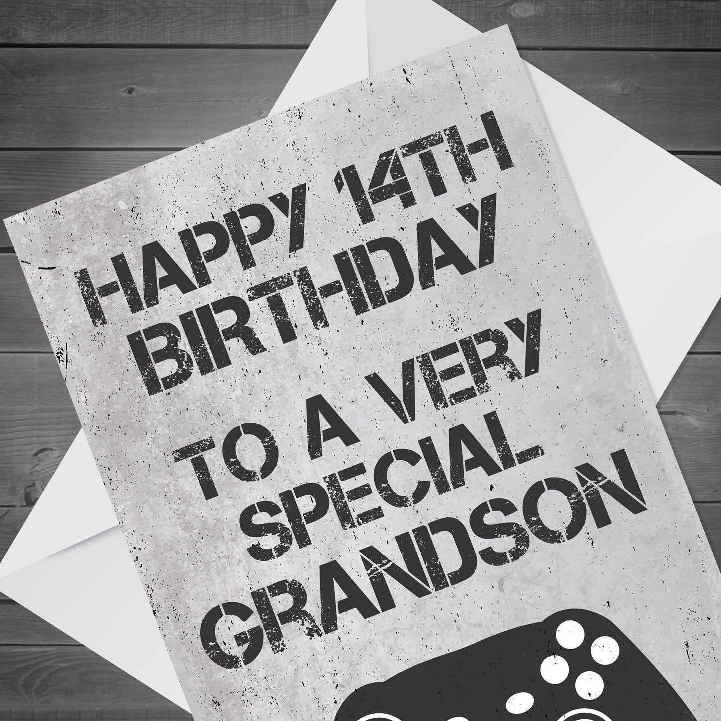 Personalised Birthday Card For Grandson Gamer Birthday Card