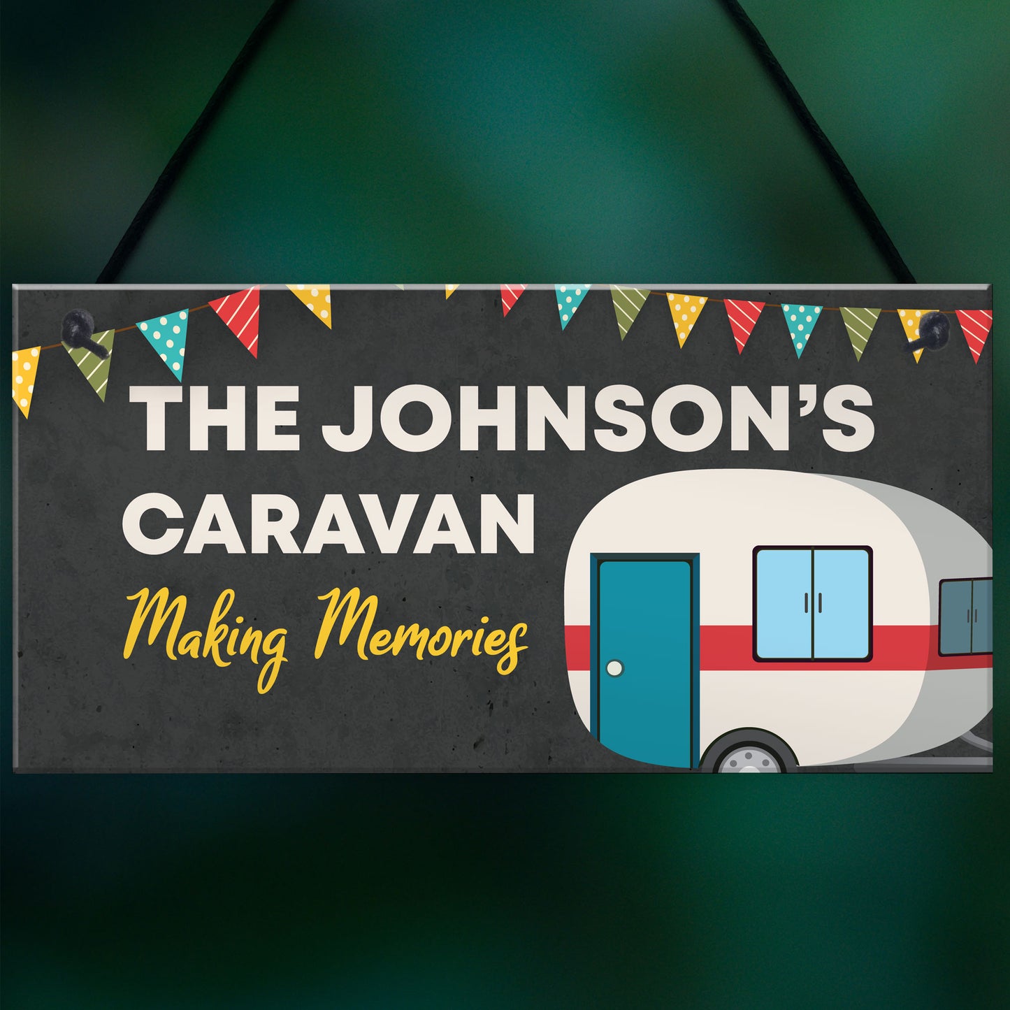 PERSONALISED Hanging Caravan Sign Caravan Accessories Gift