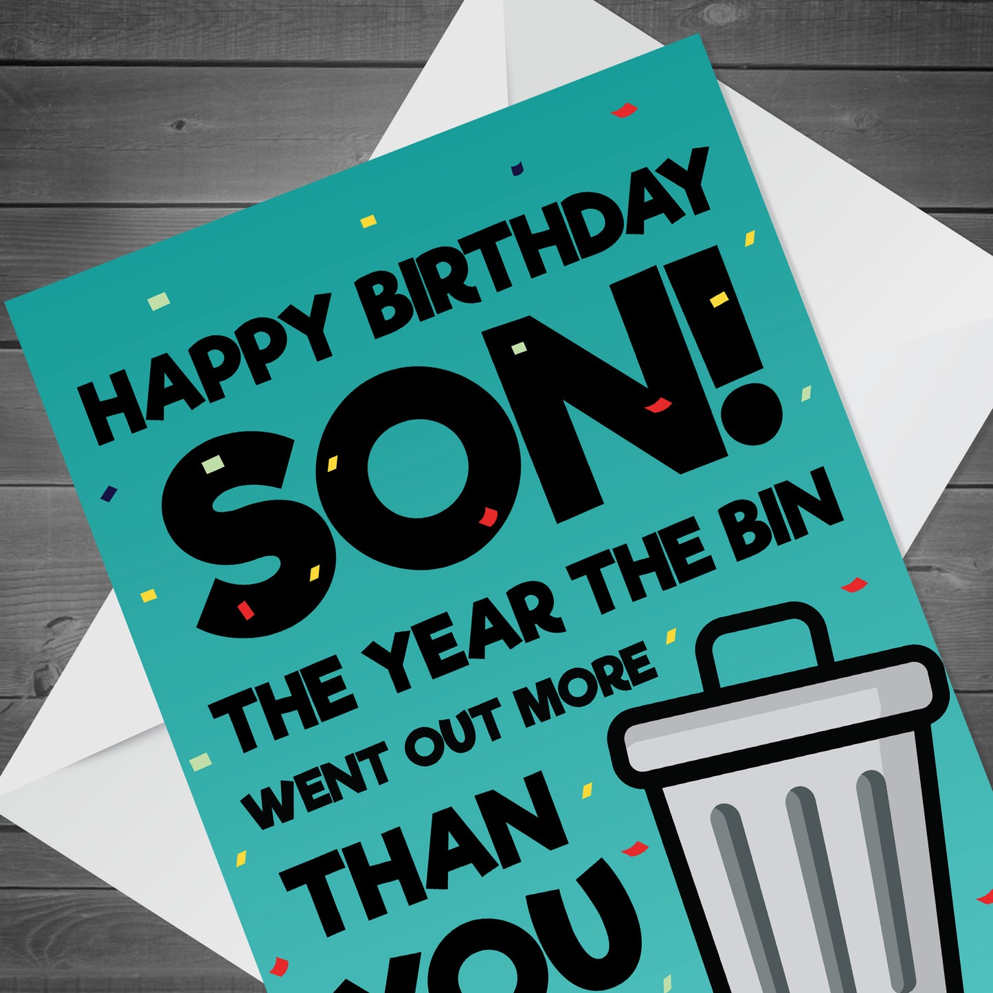 Funny Birthday Card For Son Lockdown Design Novelty Card