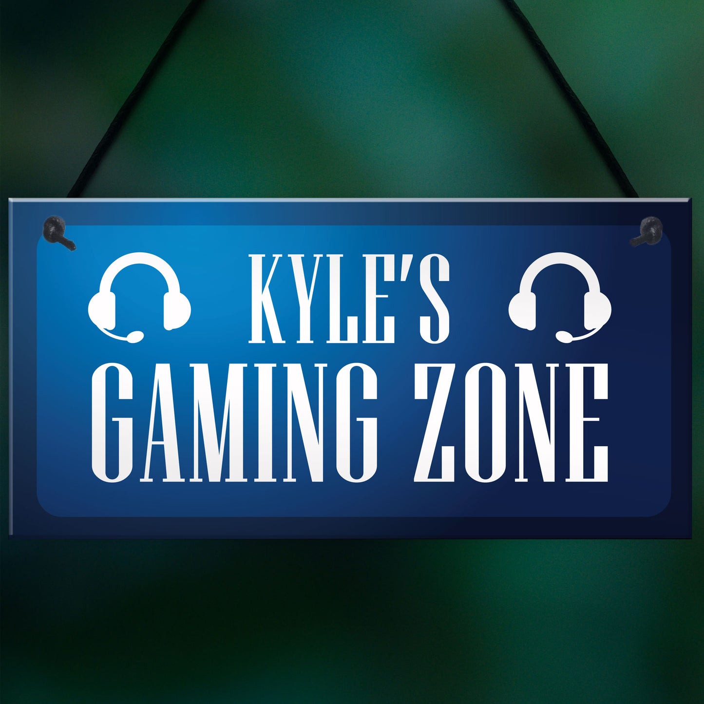 Personalised Gaming Zone Sign Gift For Boys Bedroom Novelty Gift