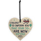 Funny 40th Birthday Gift For Men Women Wood Heart Joke