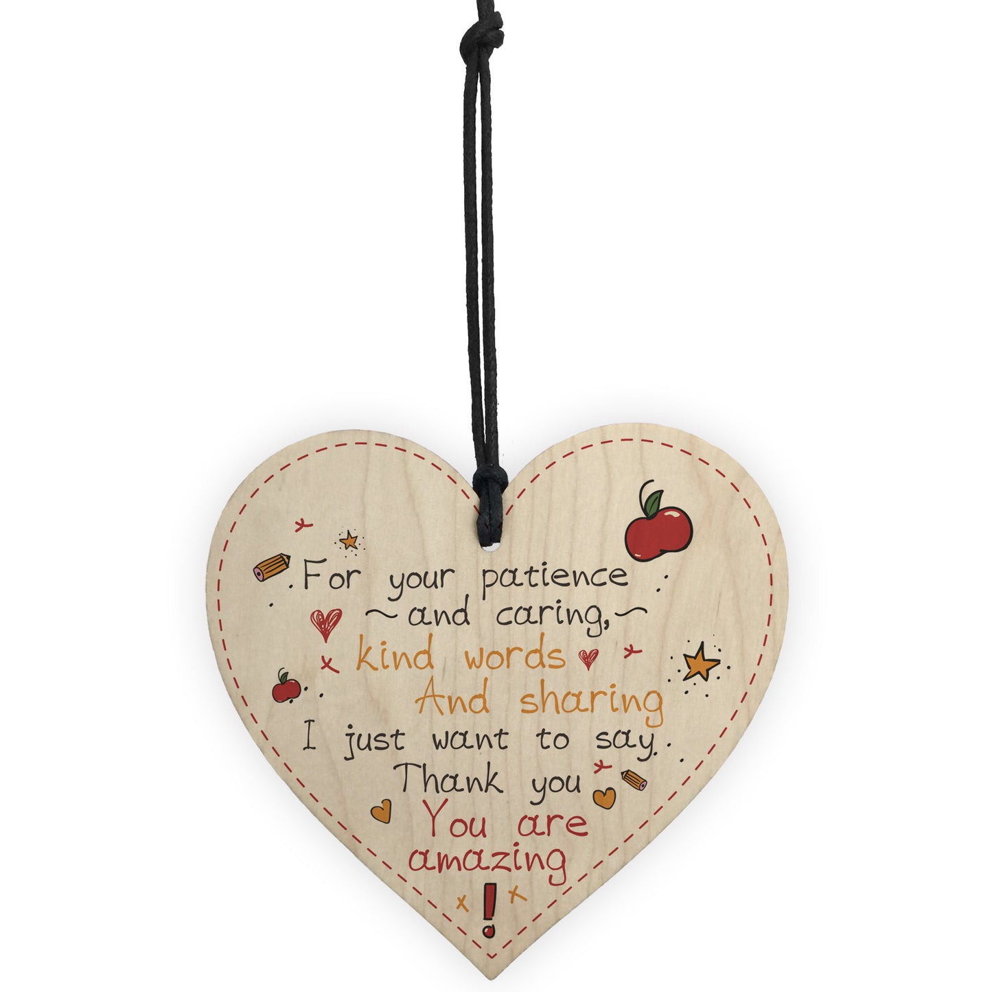 Leaving Nursery Wooden Heart Teacher Preschool Thankyou Gifts