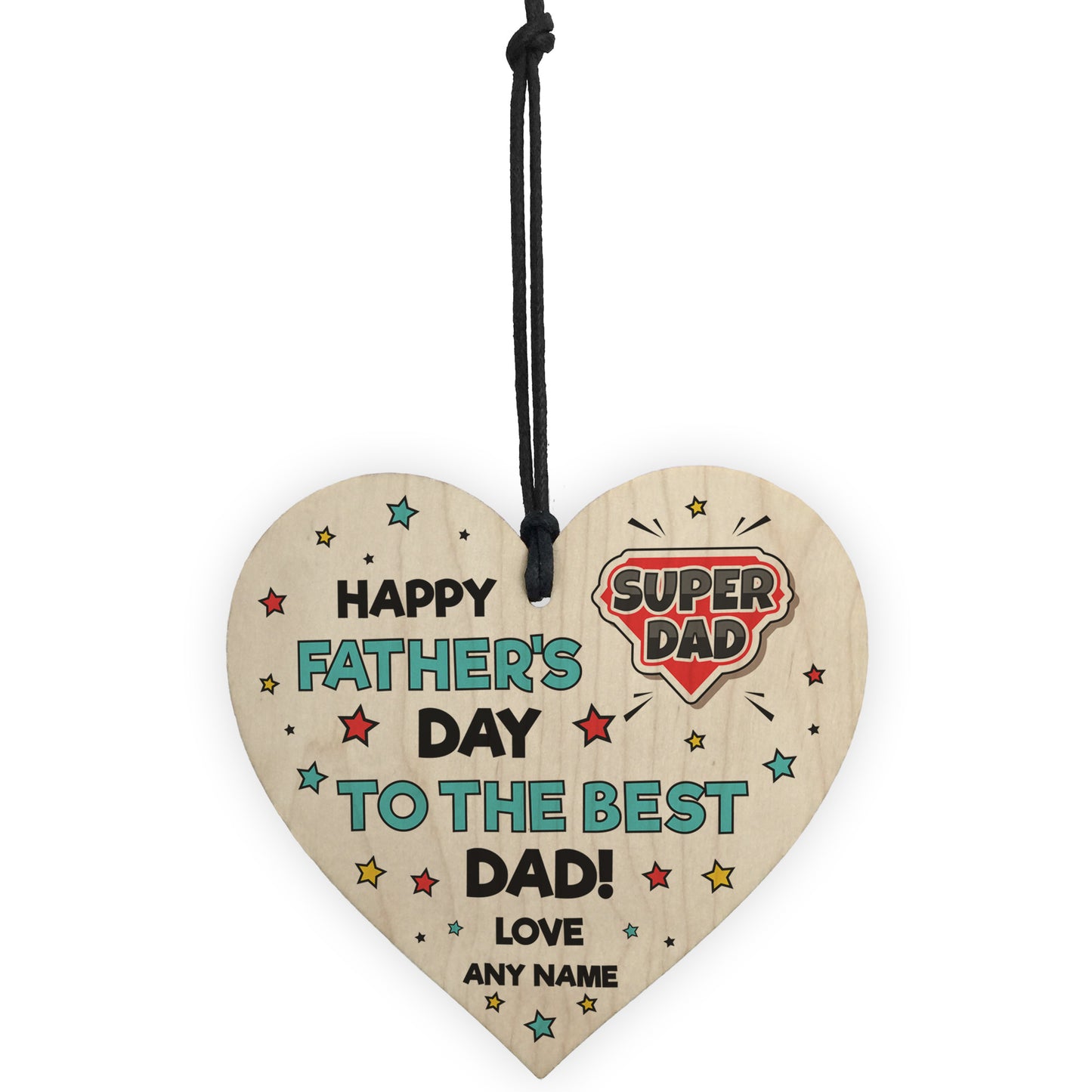 Fathers Day Gift Personalised Gift For Dad Daddy Wood Heart