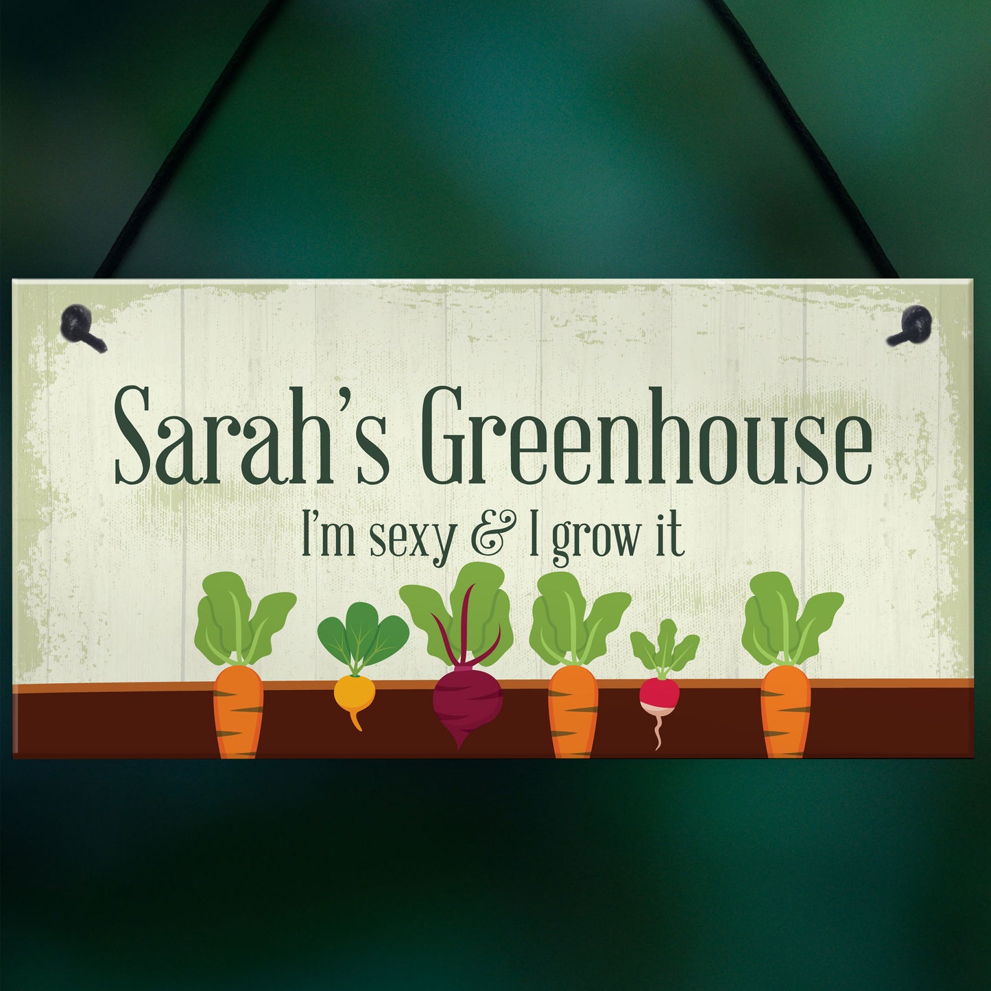 Personalised Greenhouse Sign Shed Plaque Outdoor Sign Funny