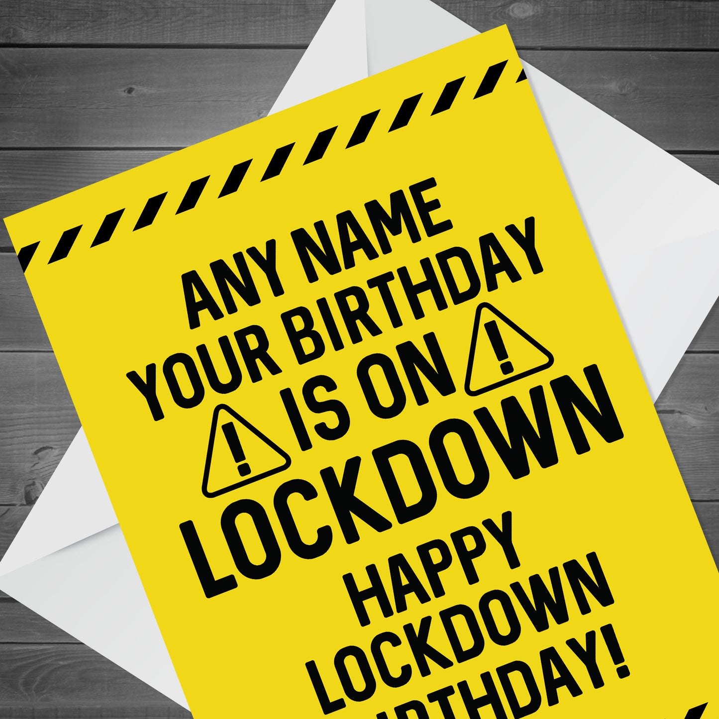 FUNNY Lockdown Birthday Card For Him Her PERSONALISED