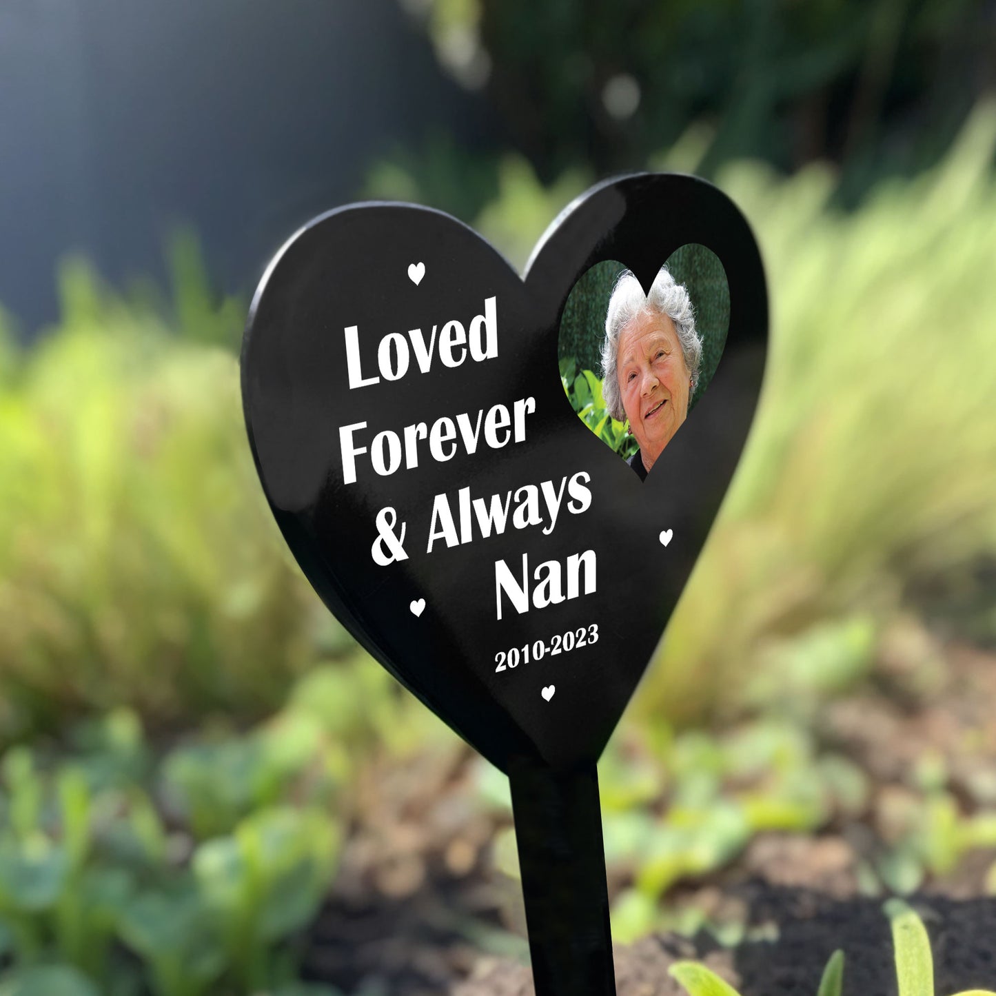 Personalised Grave Marker Ornament Custom Memorial Plaque