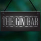 The Gin Bar Garden Party Alcohol Novelty Gift Pub Wall Plaque