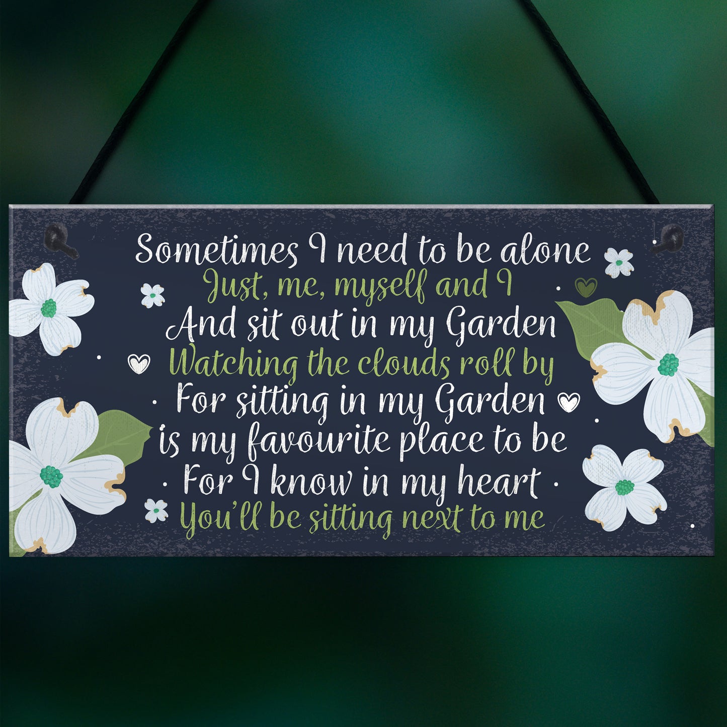 Garden Memorial Hanging Plaque SummerHouse Garden Shed Sign