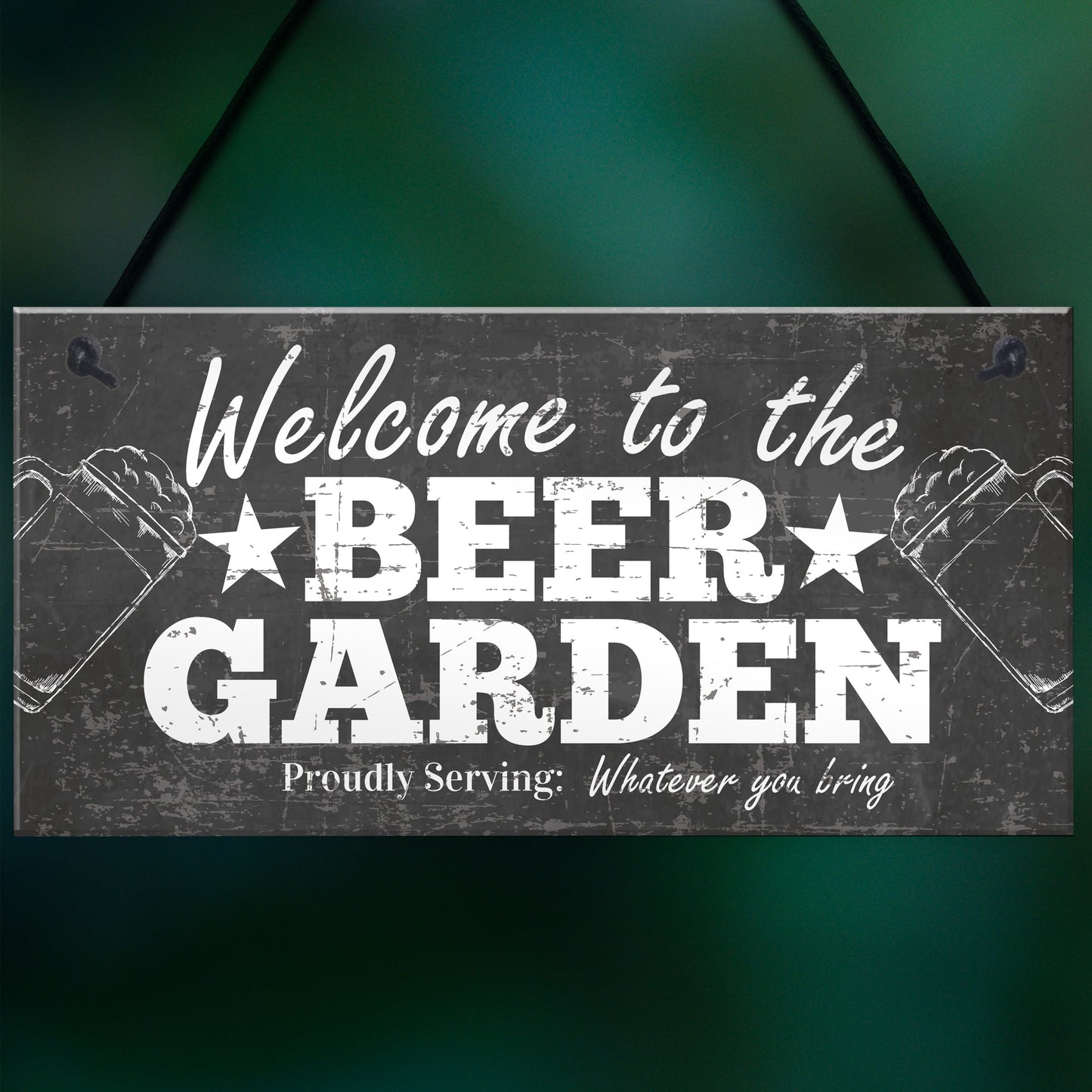 Welcome Sign Beer Garden Signs Wall Pub Garden Plaque Gifts