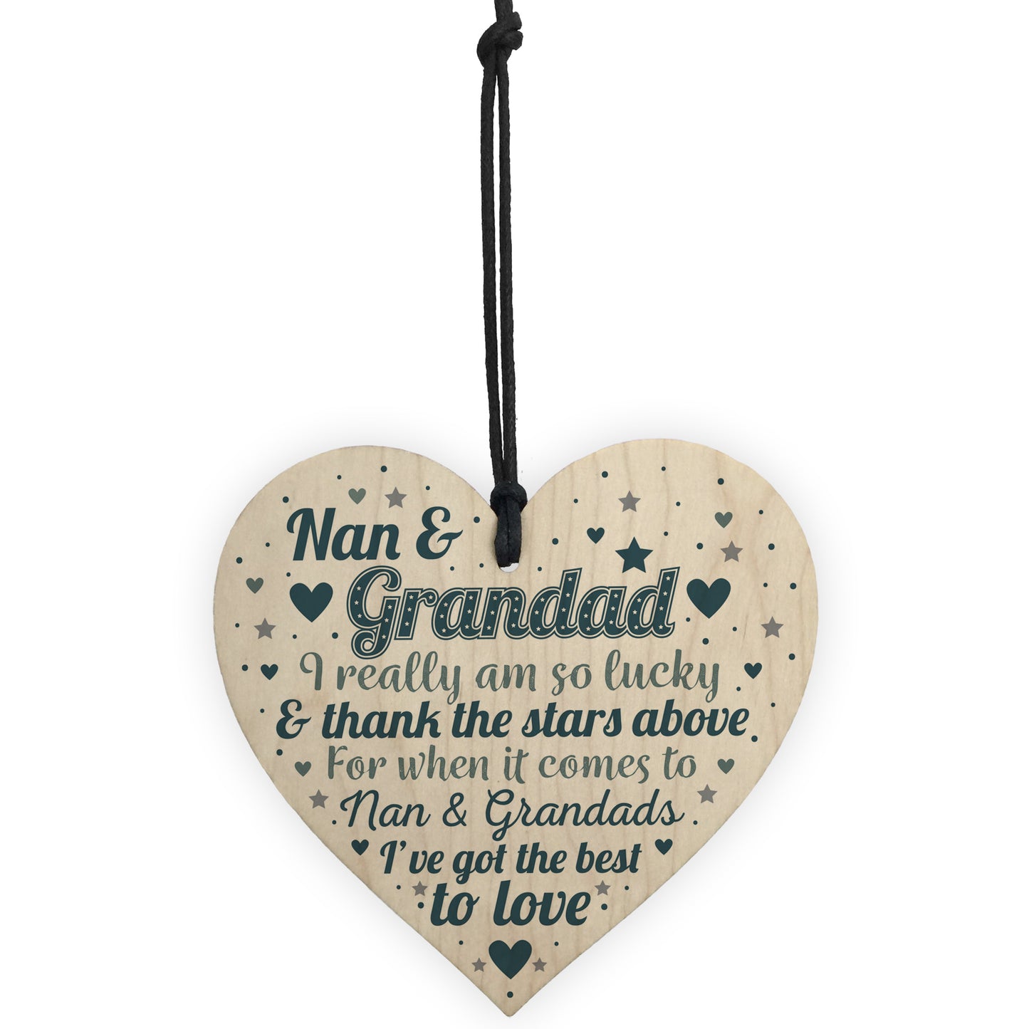 Nan And Grandad Gift For Birthday Christmas Heart Grandparents