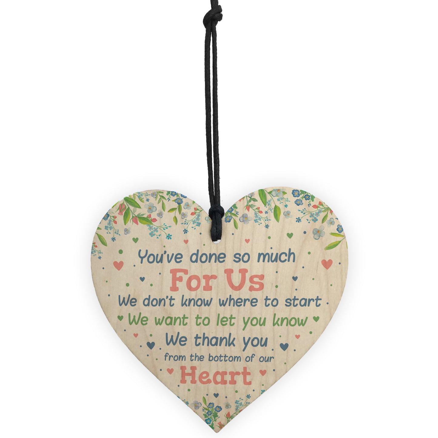 Thank You Gift Wood Heart For Teacher Assistant Nursery Gifts