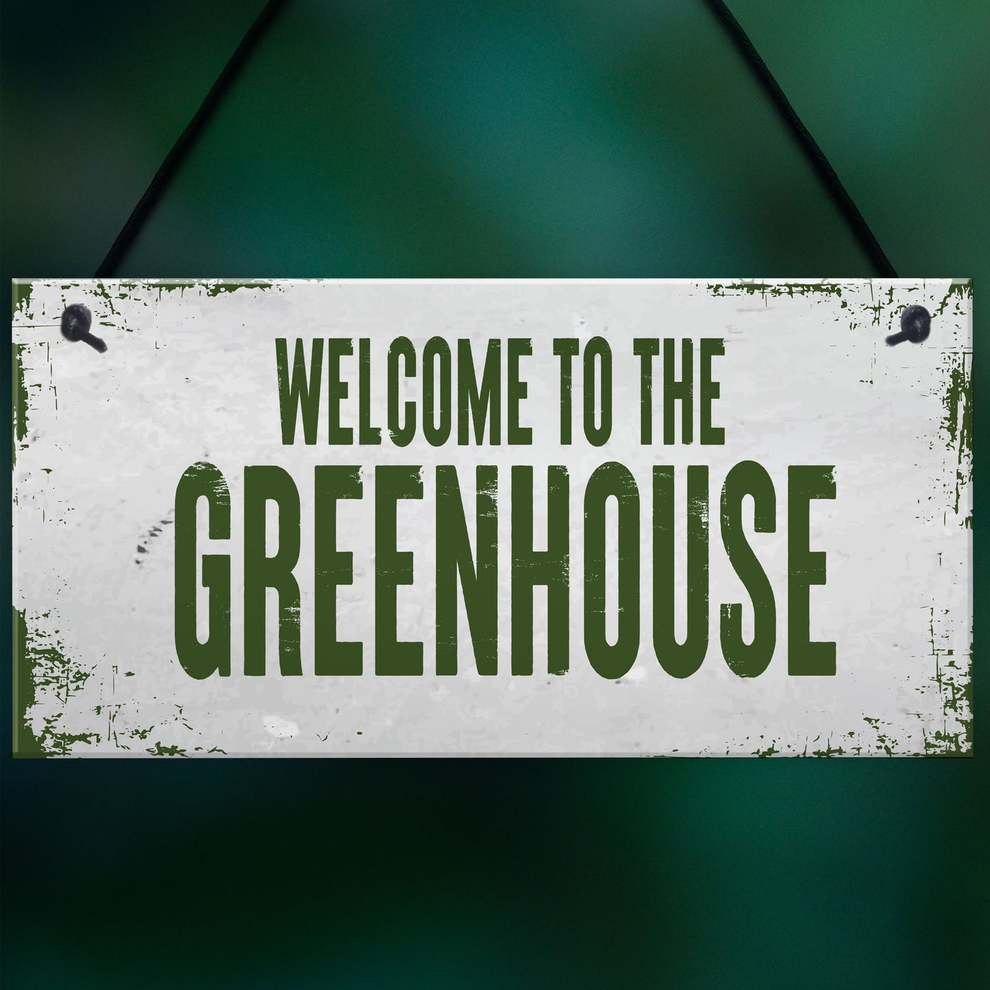 Welcome To The Greenhouse Sign Novelty Garden Sign Shed