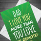 Funny Joke Happy Fathers Day Card For Dad From Daughter Son
