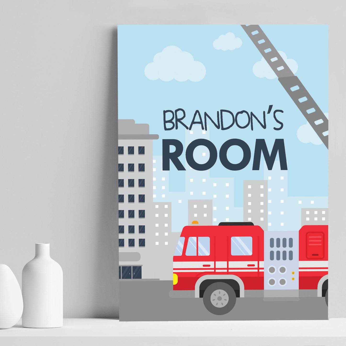 PERSONALISED Name Bedroom Sign For Boys Bedroom Decor Gift