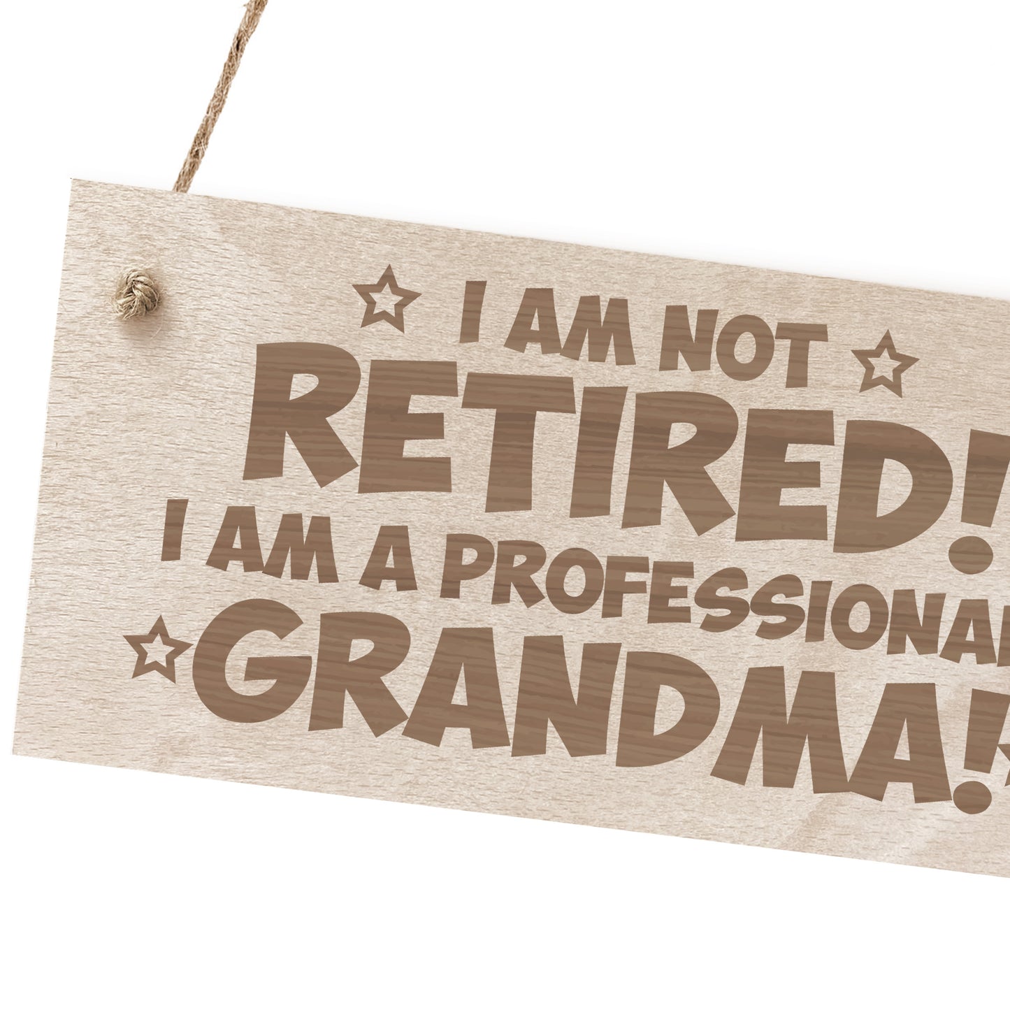 Funny Grandma Gifts Wooden Engraved Plaque Birthday Christmas