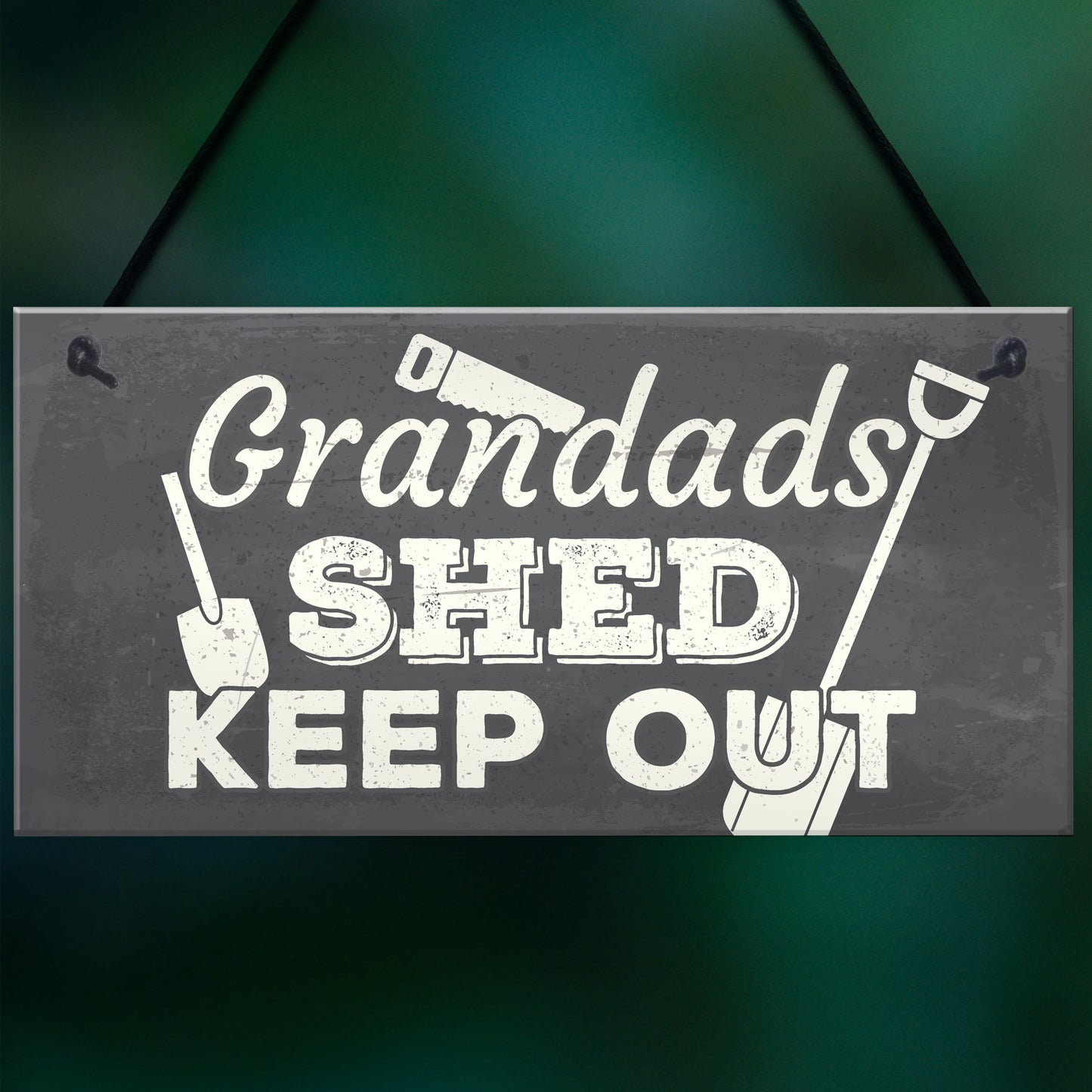 Grandads Shed Workshop Garage Hanging Garden Plaque Gifts