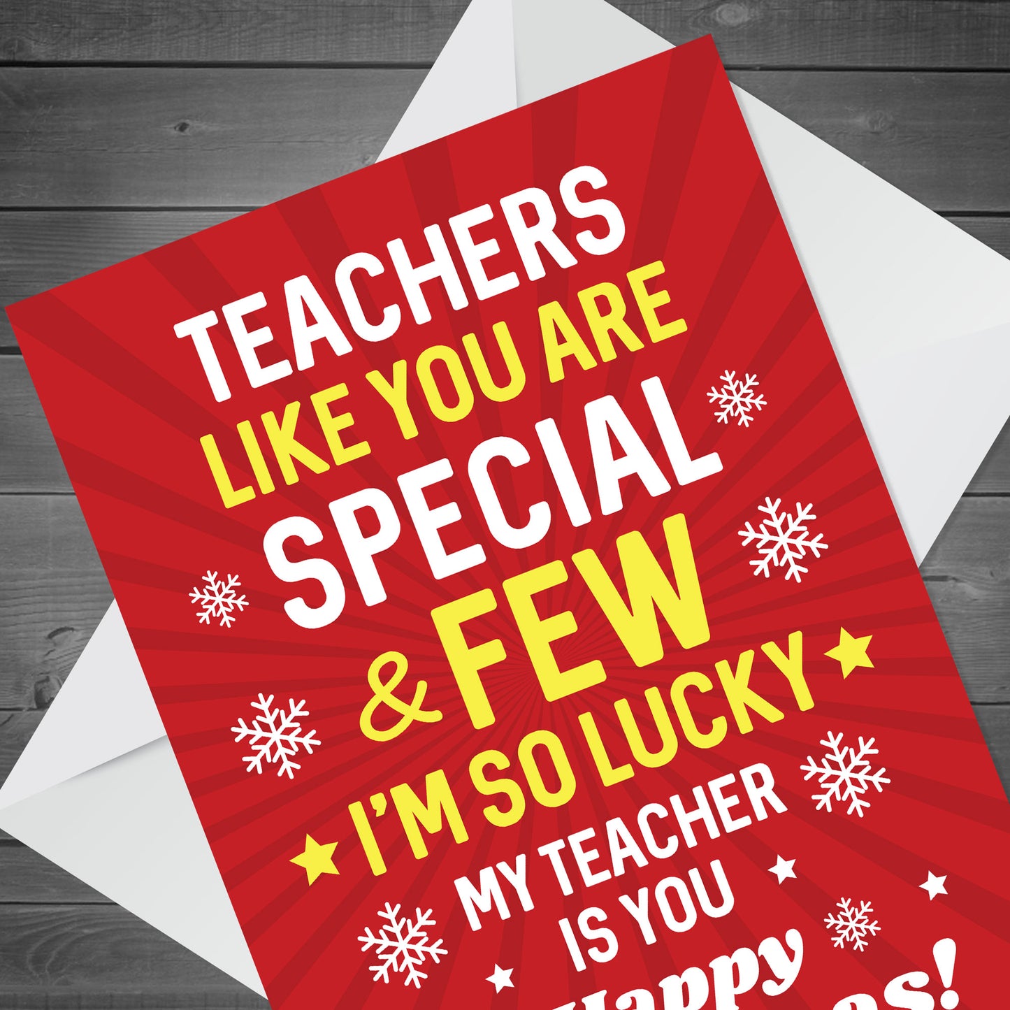 Christmas Card For Teacher Happy Christmas Cards Nursery Teacher