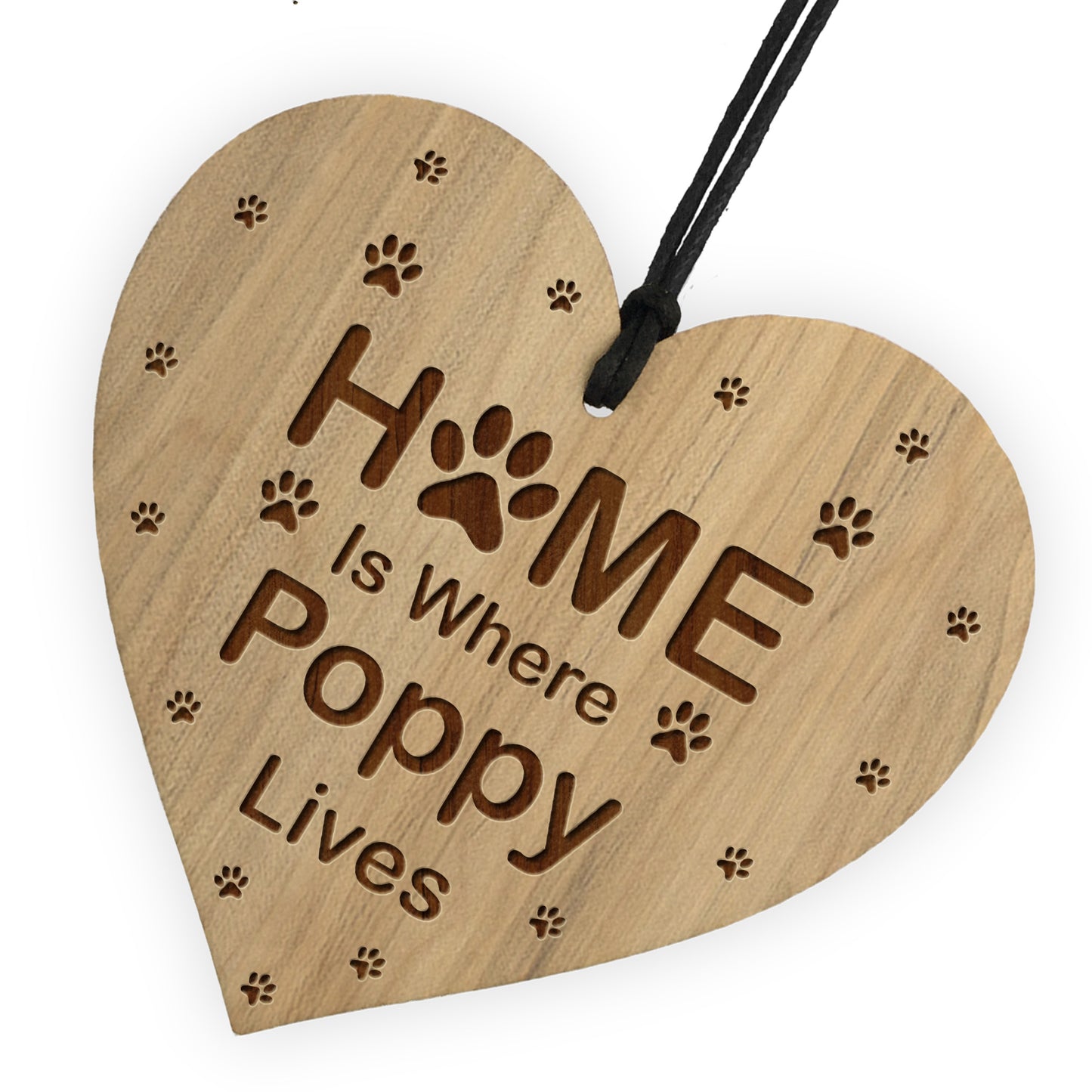 Home Is Where Plaque Personalised Dog Cat Gift Dog Cat Sign