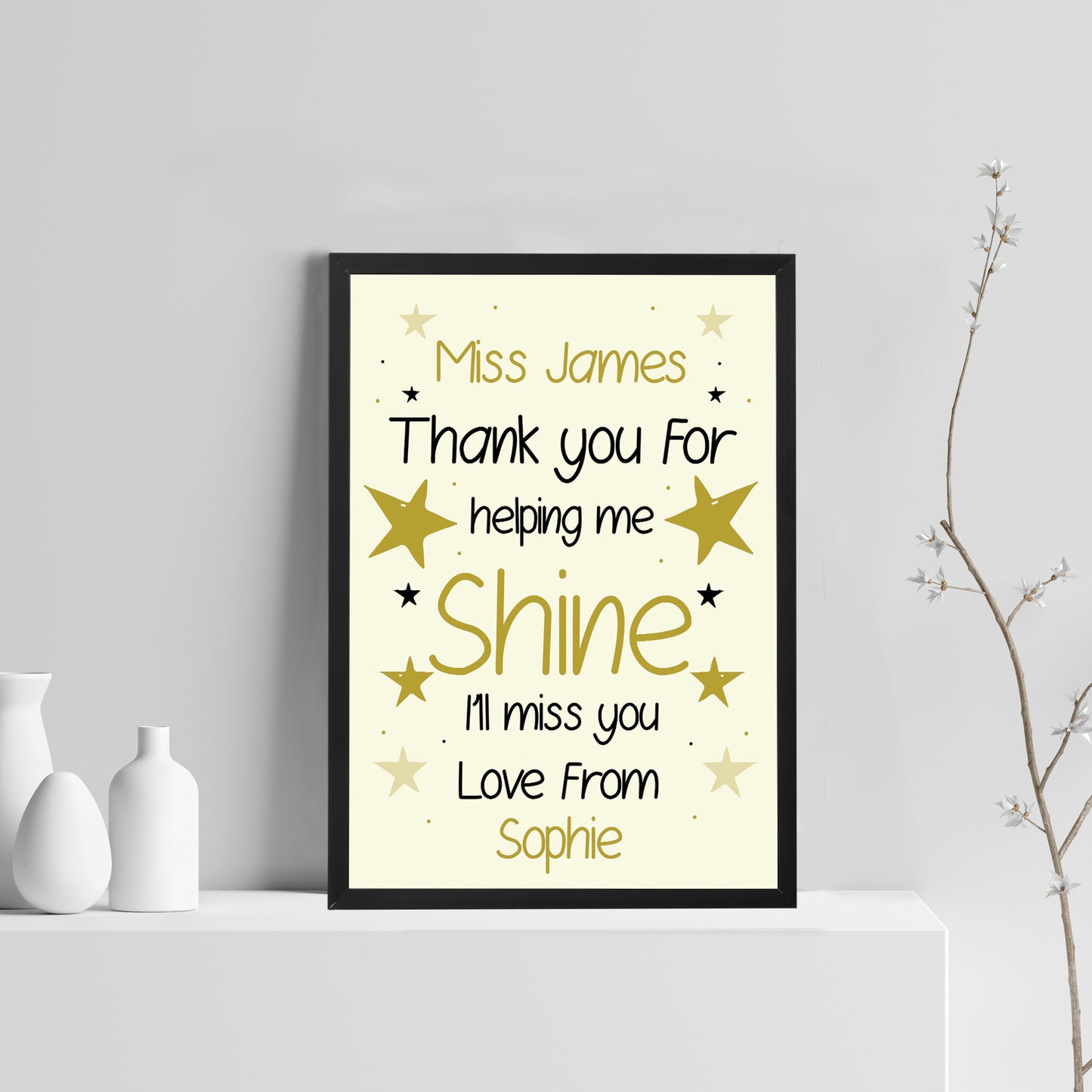 Gift For Teacher Assistant Mentor Personalised Leaving School