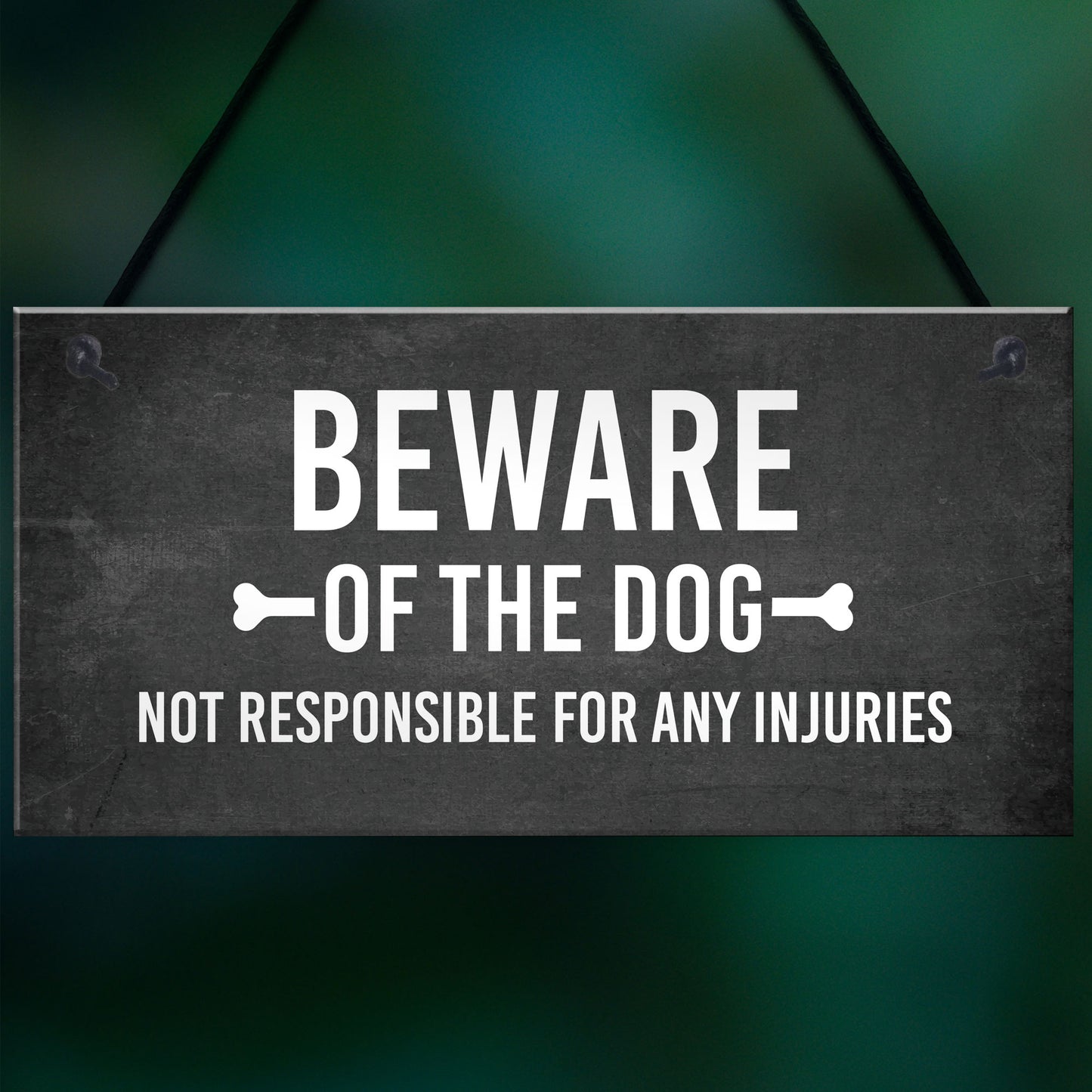 Funny Beware Of The Dog Sign Hanging Plaque Garden Shed Fence