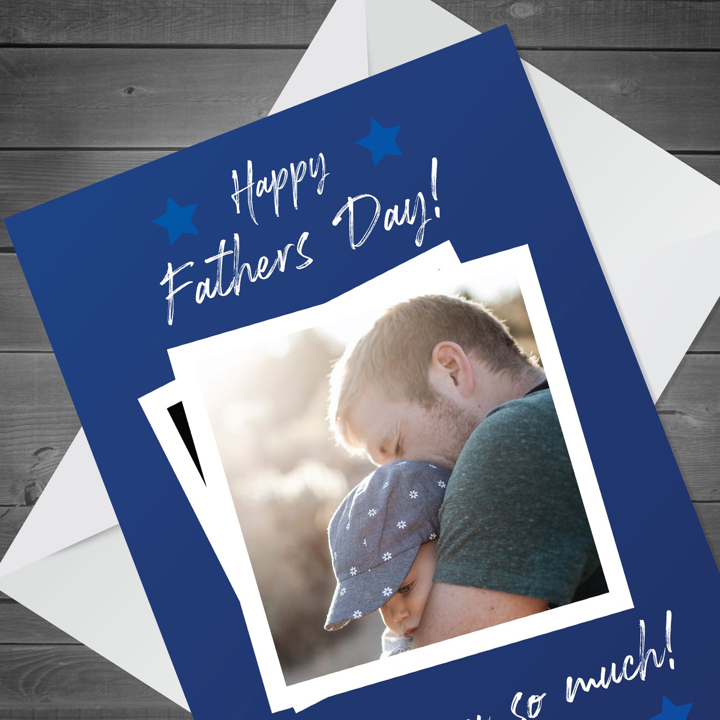 Happy Fathers Day Card For Dad Personalised Photo Card Daughter