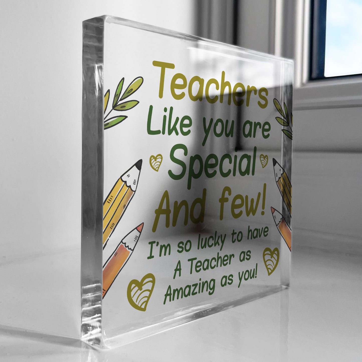 Teacher Gifts Acrylic Block Thank You Gift For Teacher Leaving