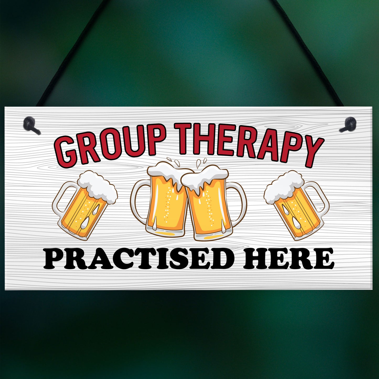 Funny GROUP THERAPY Sign Bar Signs And Plaques Home Decor