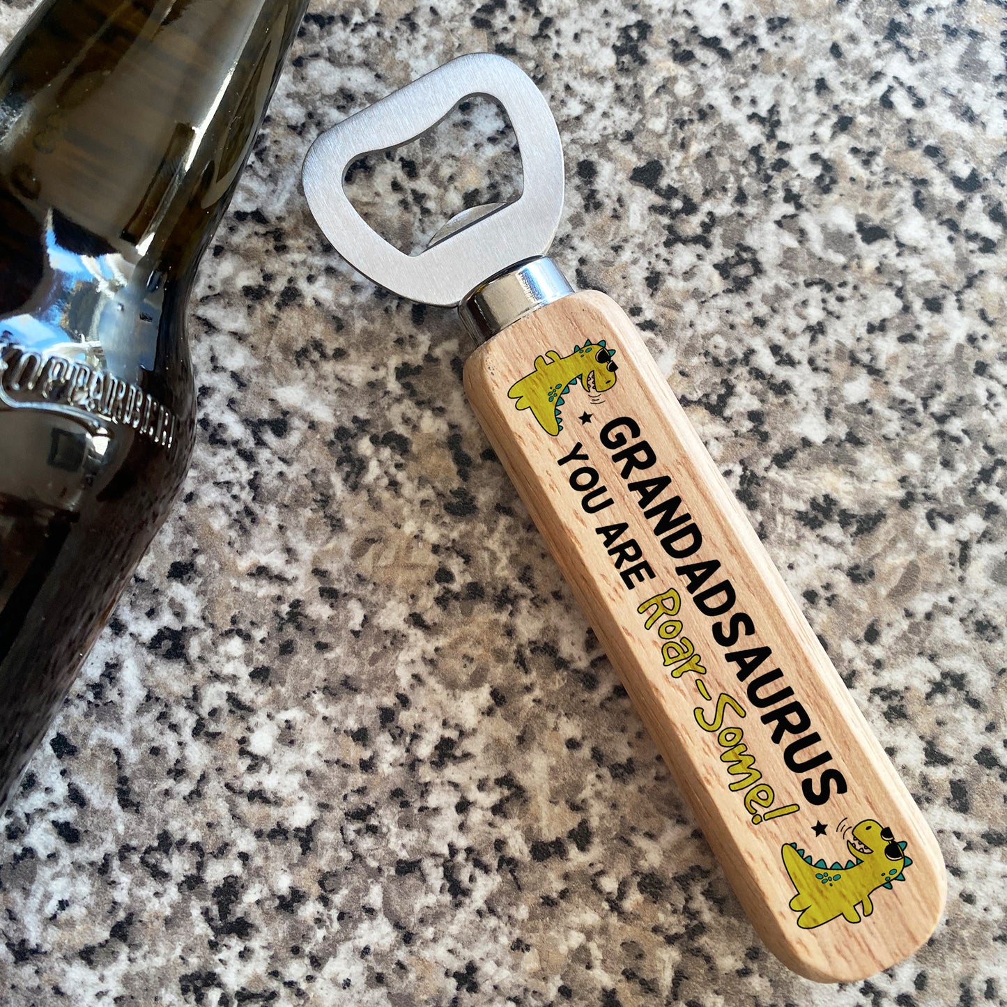 Fathers Day Gifts for Grandad ROARSOME Beer Bottle Opener Cute