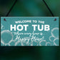 Novelty Hot Tub Sign Hanging Garden Sign Alcohol Sign