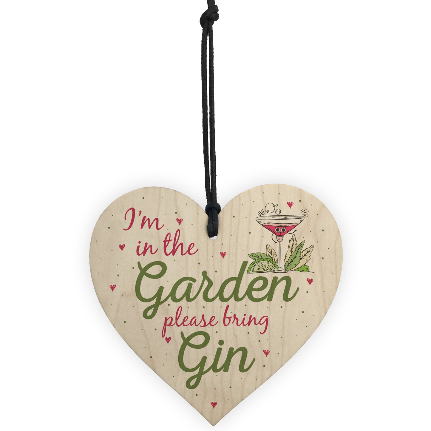 In The Garden Bring Gin Wall Garden Plaque Decor Alcohol Sign