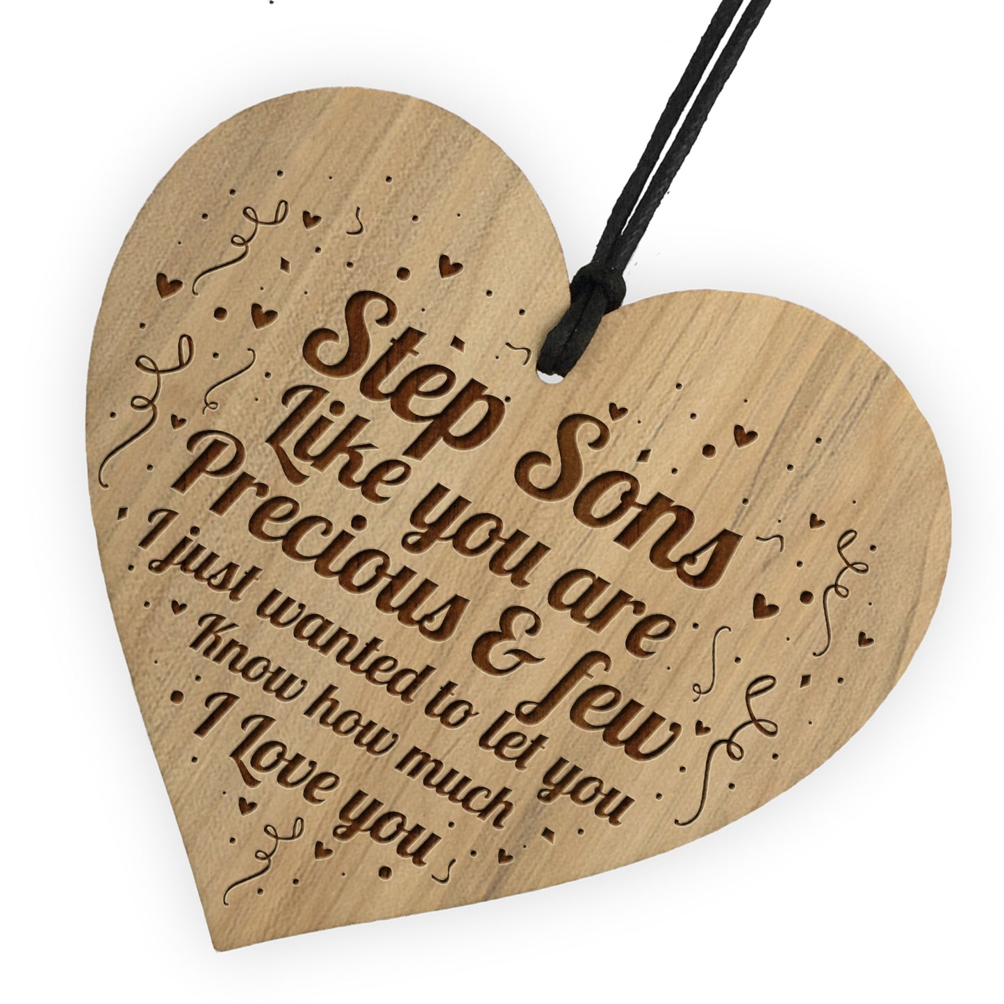 Step Son Present Engraved Heart Step Son Gift Ideas For Birthday