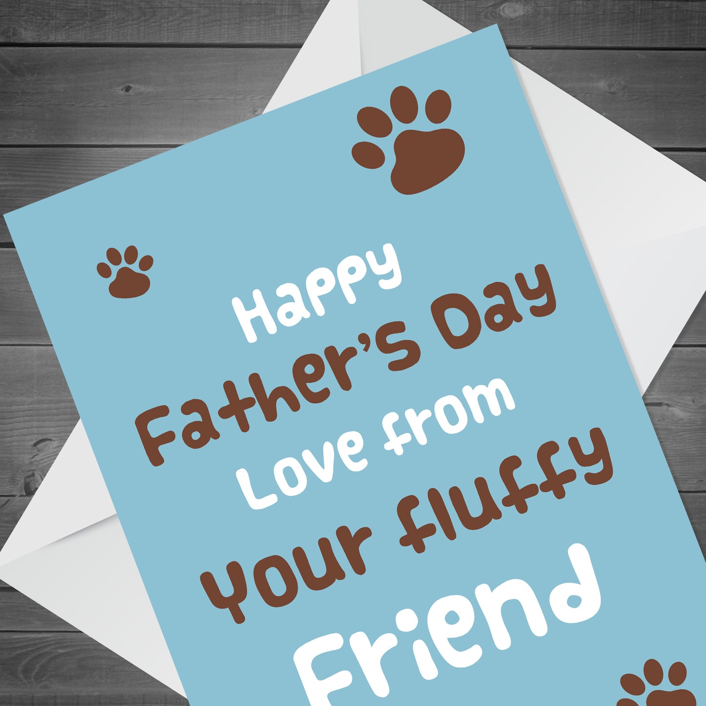 Funny Fathers Day Card For Dad From Dog Cat Joke Card