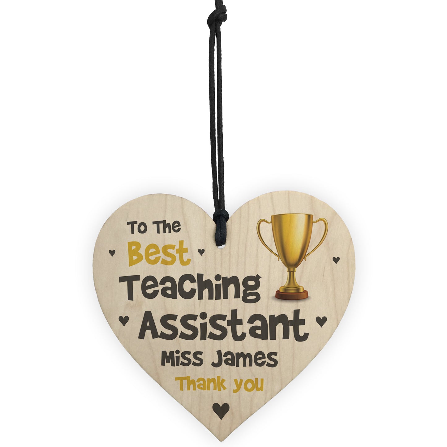 Personalised Teaching Assistant Gift Trophy Gift Thank You