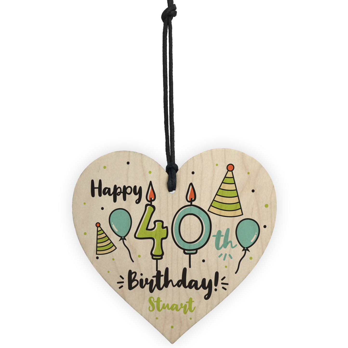 Quirky Personalised 40th Birthday Gift For Him Her Mum Dad