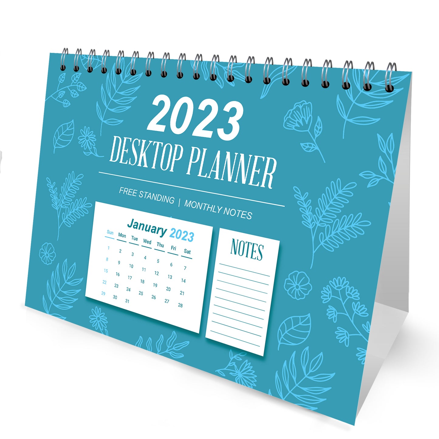 2023 Desk Planner Office Calendar Month To View Freestanding