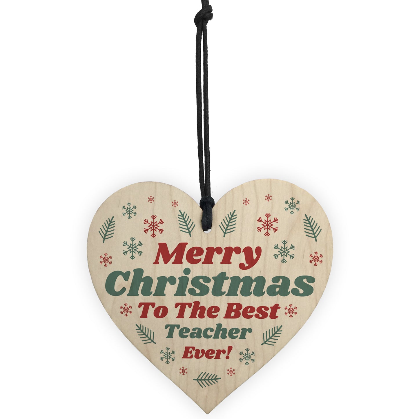 Christmas Gift For Your Teacher Wooden Heart Best Teacher Gift