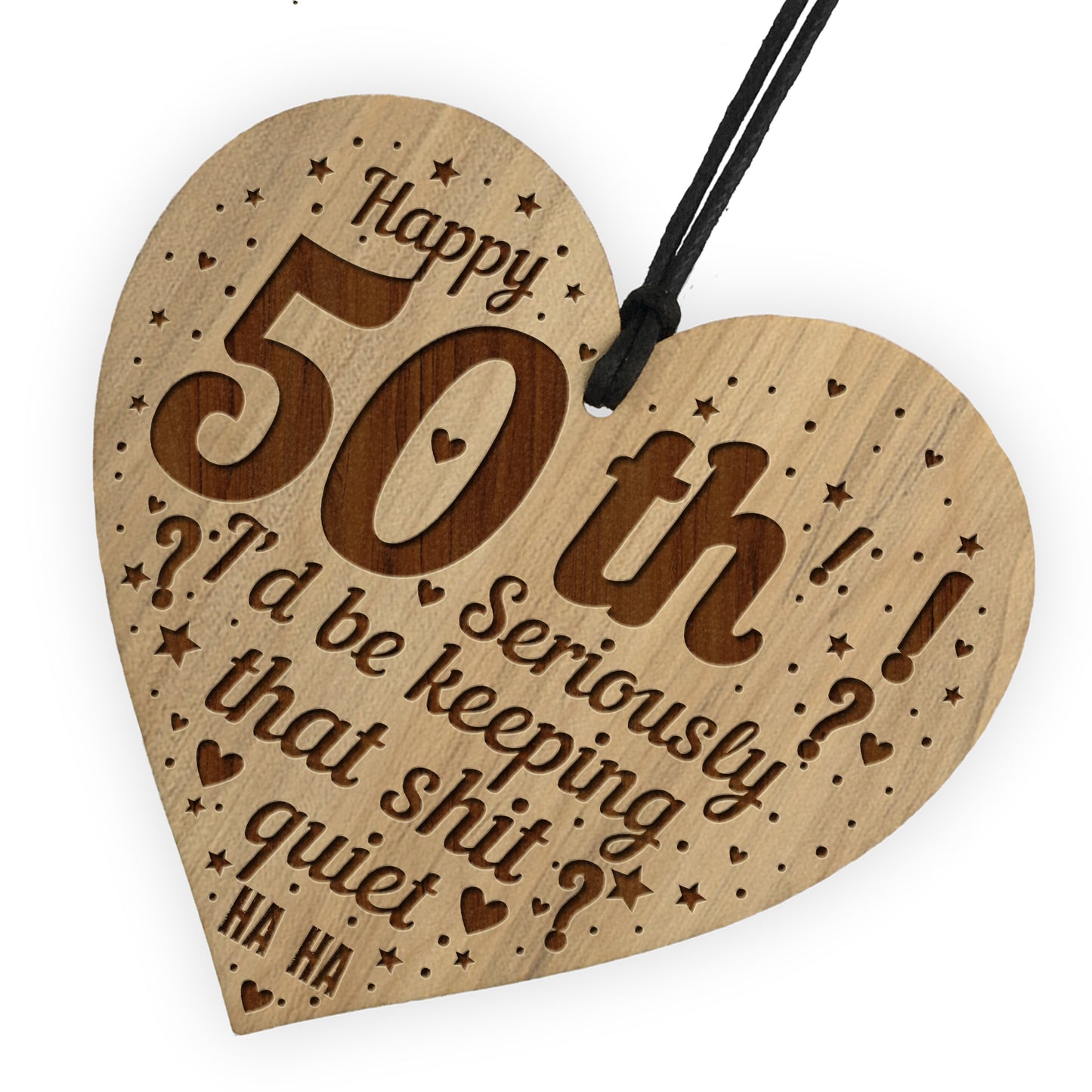 Funny 50th Birthday Card Engraved Heart 50th Birthday Gifts