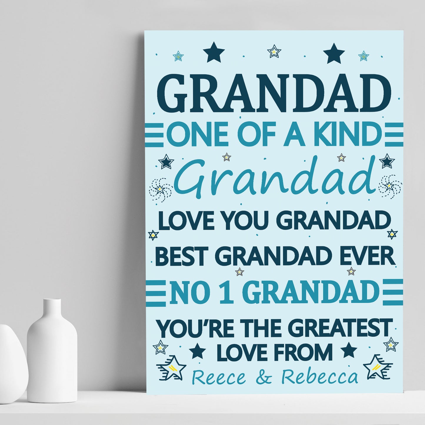 Fathers Day Gift For Grandad Print Gift For Grandad