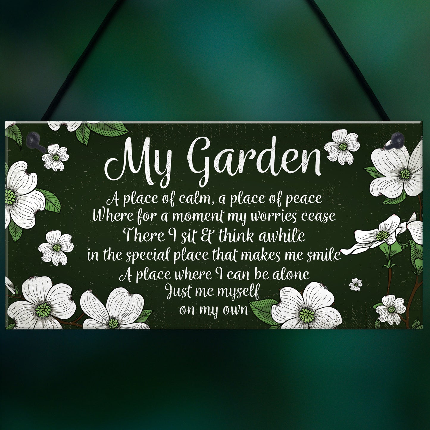 Novelty Hanging Garden Plaque Present Home Fence Shed Sign