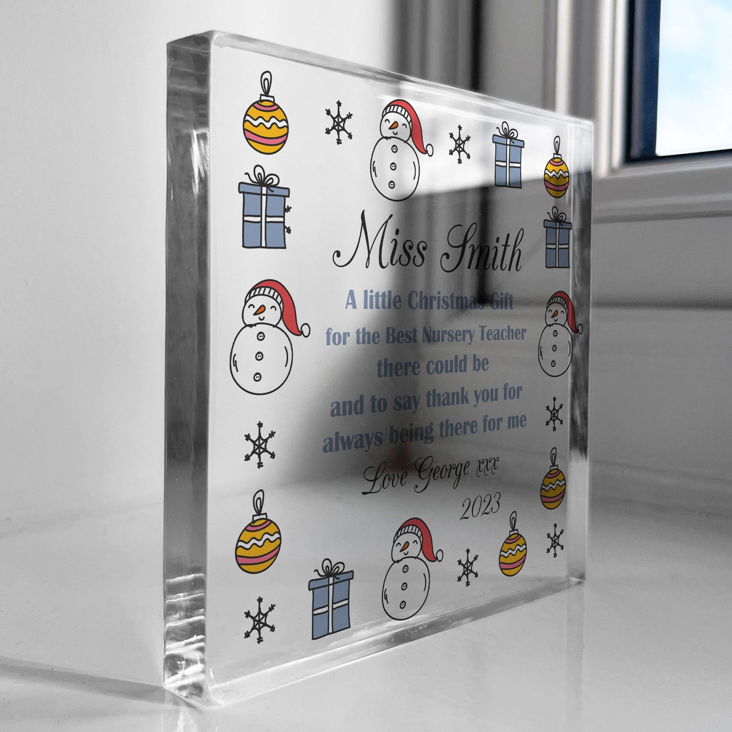 Personalised Nursery Teacher Gifts For Christmas Teacher Gifts