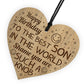 Funny Joke 18th 21st Birthday Gift For Son Engraved Heart