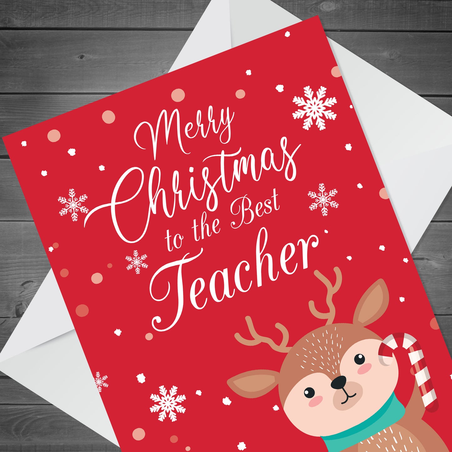 Christmas Card for Best Teachers Thank You Cards For School