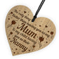 Gifts For Mum Nanny Engraved Heart Novelty Birthday Christmas