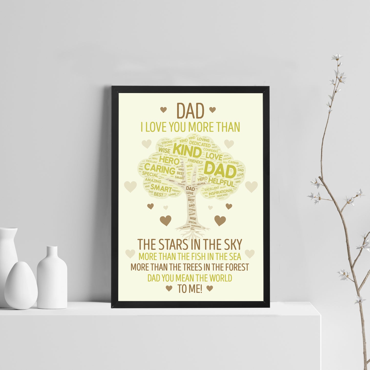 Fathers Day Gifts For Dad Framed Print Dad Birthday Gift Son