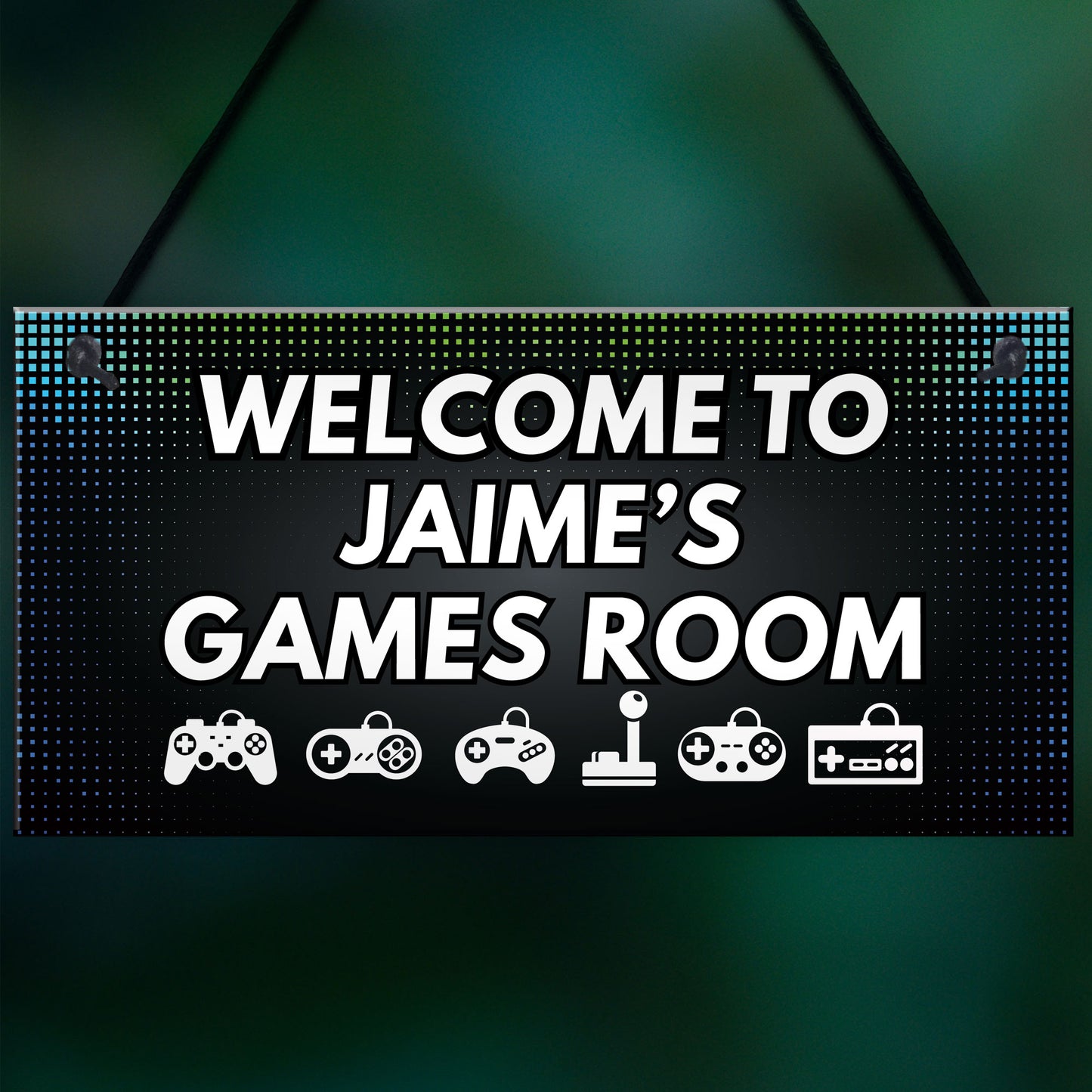 Games Room Personalised Sign Gamer Gaming Birthday Gift