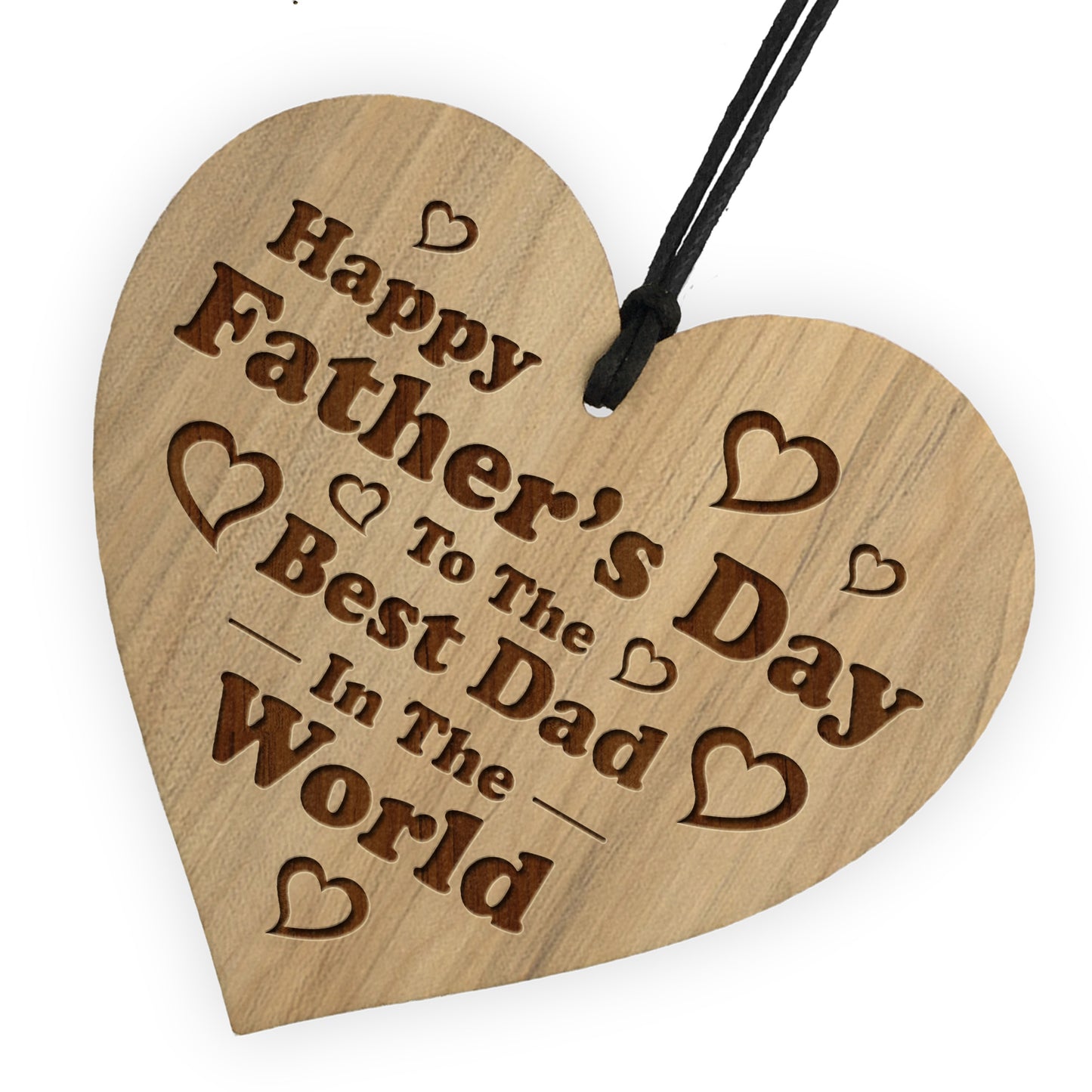 Fathers Day Gift For The Best Dad Engraved Heart Dad Gifts