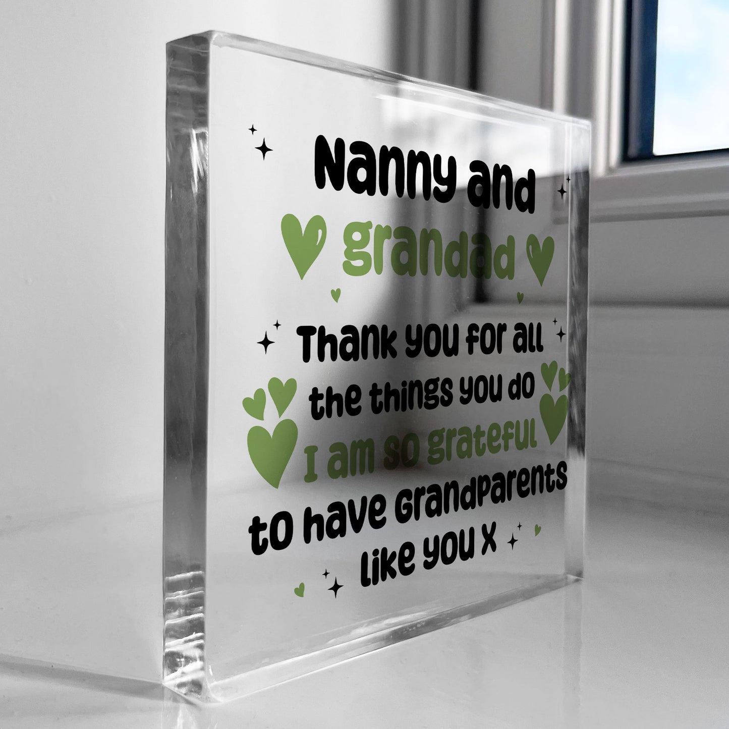 Nanny And Grandad Gift Plaque Christmas Birthday Gifts For Nanny